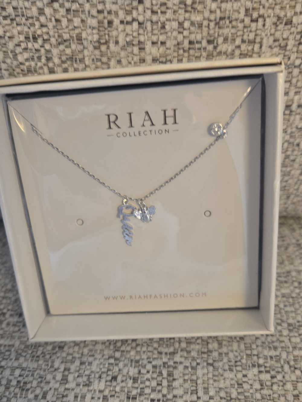 Silver Tone Rhia Queen Bee Charm Necklace